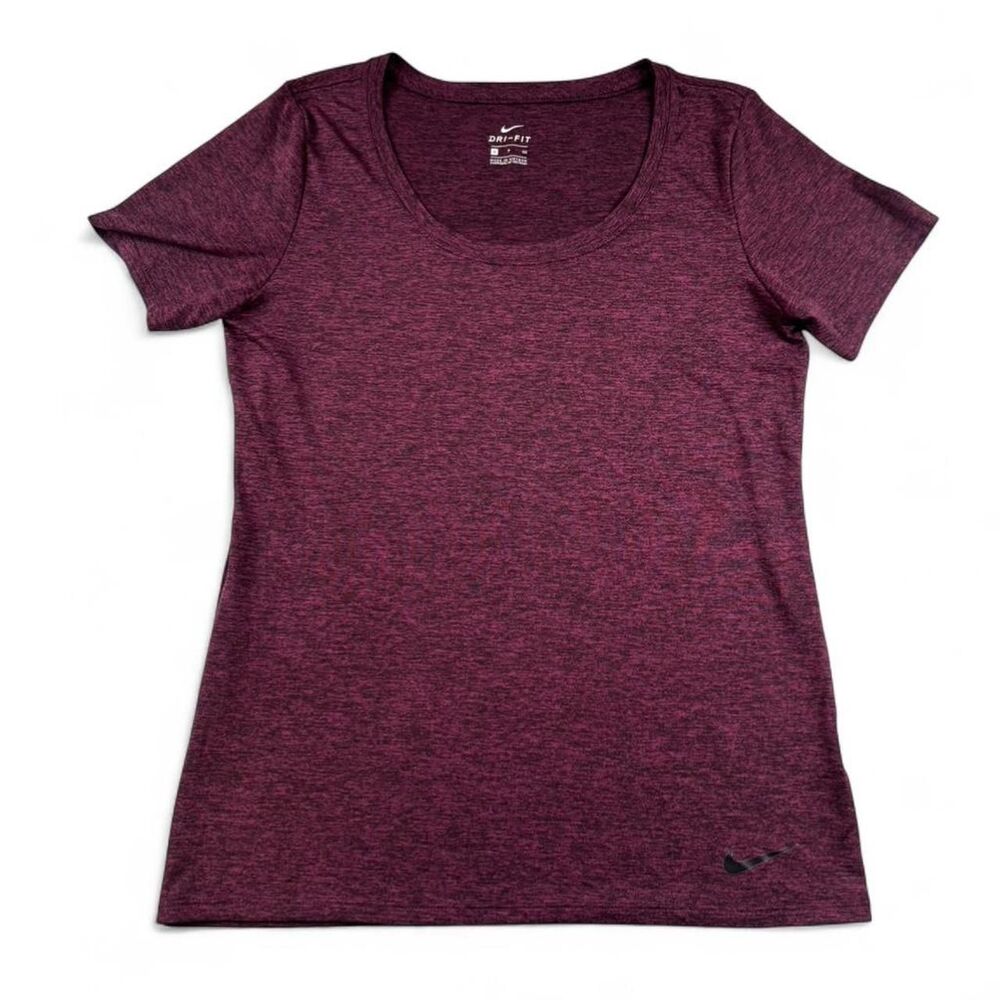 Nike Women’s Dri-FIT Burgundy Athletic T-Shirt | Size Small